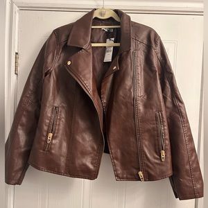 Dex fake leather jacket size X-LARGE